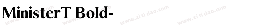 MinisterT Bold字体转换